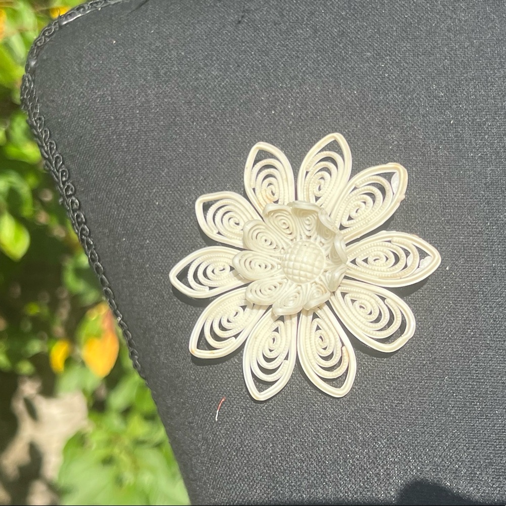 & Vintage Floral Brooch Pin